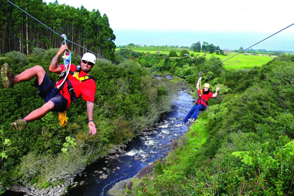 Zip N Dip Combo - Hilo Zipline Tour 